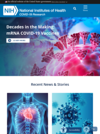 National Institutes of Health (NIH) Coronavirus page