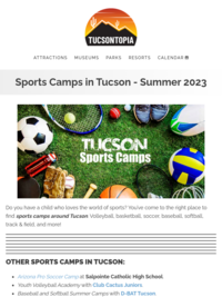 Tucsontopia's List of Sports Camps for Youth