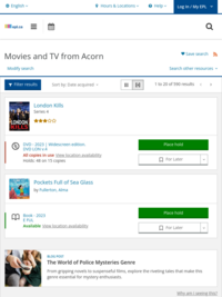 Movies and TV from Acorn