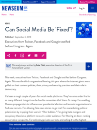 Can Social Media Be 'Fixed'?