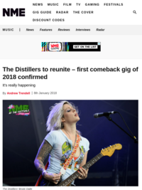 The Distillers to reunite - first comeback gig of 2018 confirmed - NME