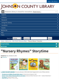 Nursery Rhymes Storytime