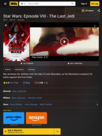 Star Wars: The Last Jedi (2017) - IMDb