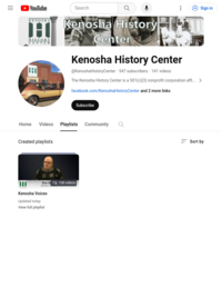 Kenosha History Center - YouTube Kenosha Voices Playlist