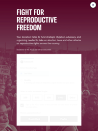 ACLU's Reproductive Justice Project