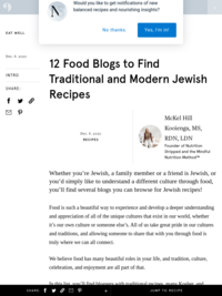 12 Food Blogs to Find Traditional and Modern Jewish Recipes - Nutrition Stripped®