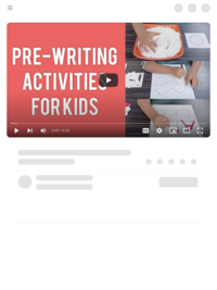 Pre-writing Activities for Kids- YouTube