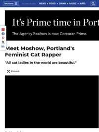 Meet Moshow, Portland’s Feminist Cat Rapper