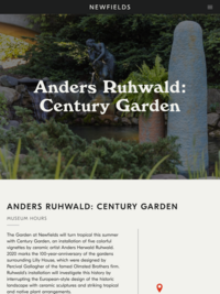Anders Ruhwald: Century Garden at Newfields