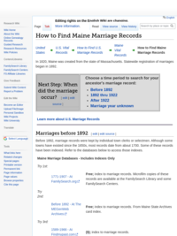 How to find Maine marriage records