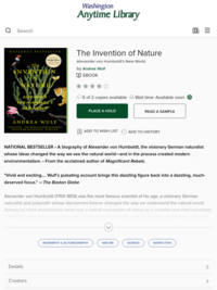 The Invention of Nature - Washington Anytime Library - ebook