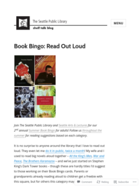 Shelf Talk Book Bingo: Read Out Loud
