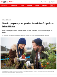 How to prepare your garden for winter: 5 tips from Brian Minter - British Columbia - CBC News