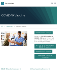 Michigan Coronavirus Vaccine Page