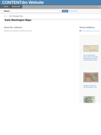 Early Washington Maps from Washington State University's Digital Collections