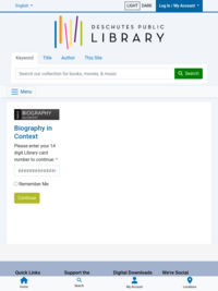 Library Database - Gale In Context: Biography