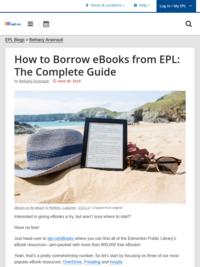 How to Borrow eBooks From the Library