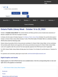 OLA: Ontario Public Library Week