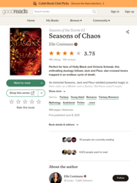 Seasons of Chaos (Seasons of the Storm, #2) by Elle Cosimano