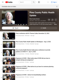 Pima County Public Health Video Updates