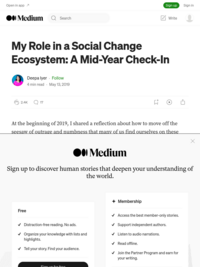 My Role in a Social Change Ecosystem