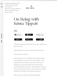 On Being with Krista Tippett Podcast