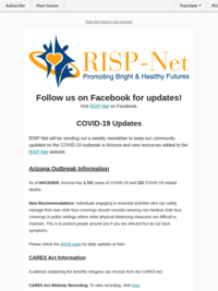 RISP-Net's weekly newsletter for refugees and those who provide services