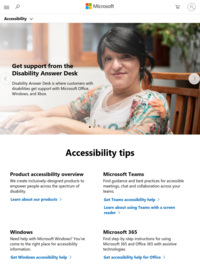 Microsoft Accessibility Support