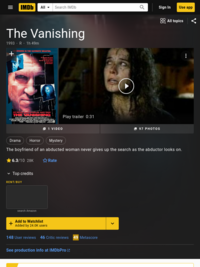 The Vanishing (1993 remake) - IMDb