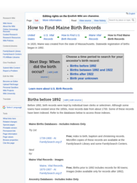 How to find Maine birth records