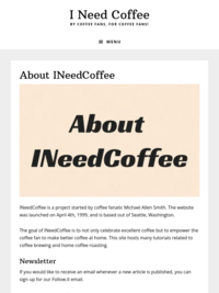 I Need Coffee - By Coffee Fans, For Coffee Fans!