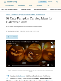 76 Easy Pumpkin Carving Ideas to Up Your Decorating Game