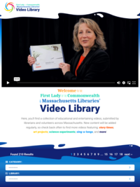 First Lady of the Commonwealth and Massachusetts Libraries' Video Library
