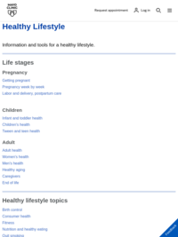 Website: Mayo Clinic Information on a Healthy Lifestyle