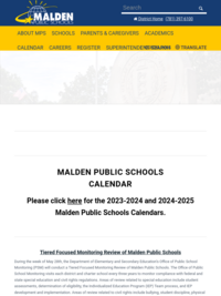 Malden Public Schools' Free Meals for Malden Students