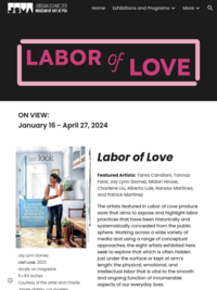 Labor of Love: January 16 – April 27, 2024