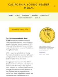 California Young Reader Medal Homepage