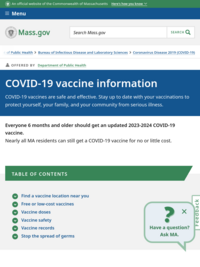 COVID-19 Vaccine | Mass.gov