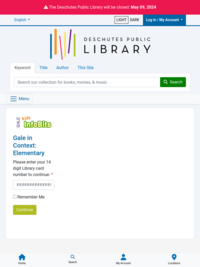 Library Database - Gale: Kids InfoBits