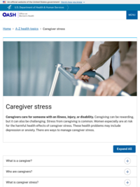Caregiver stress