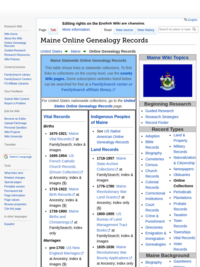 What Maine records are online?