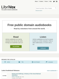 LibriVox | Free public domain audiobooks