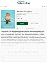 Nature's Best Hope - Washington Anytime Library - ebook