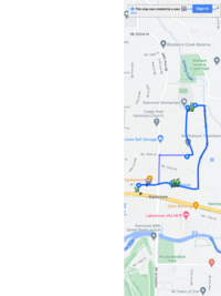 Walk from Kenmore Library to Kenmore Elementary