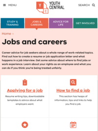Youth Central: Jobs &amp; Careers