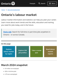 Ontario's Labour Market