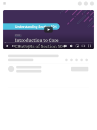 Understanding Section 504 - Core Concepts of Section 504 - YouTube