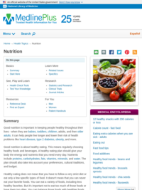 Nutrition: MedlinePlus