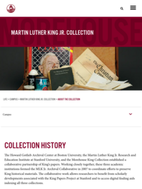 Martin Luther King, Jr. Collection : Morehouse College