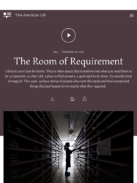 This American Life episode: The Room of Requirement